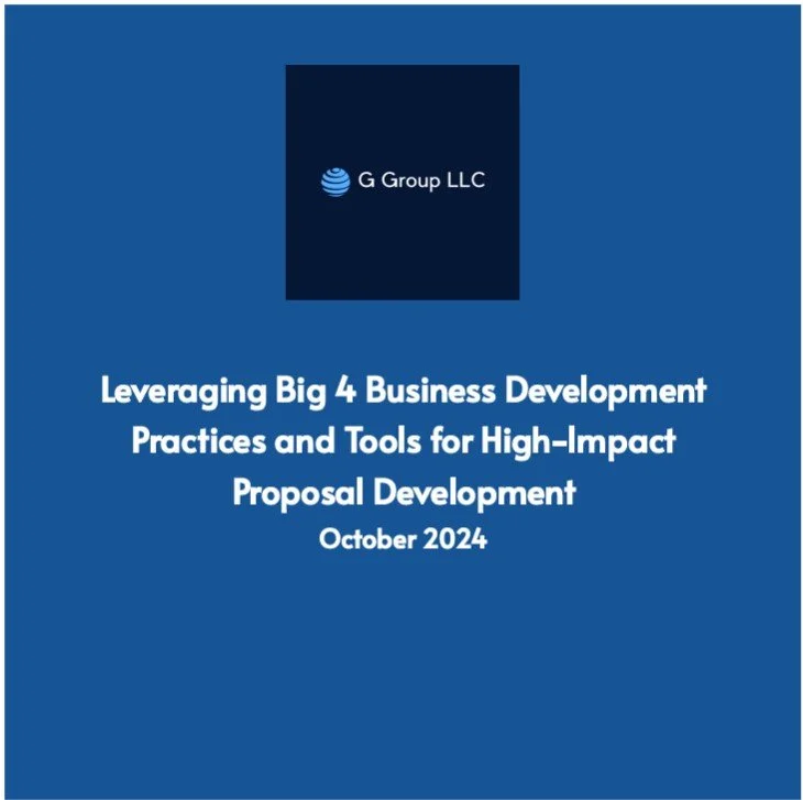 This guide demonstrates how Big 4 consulting practices in business development and proposal management can enhance success in complex, large-scale projects, offering a structured framework and case studies.