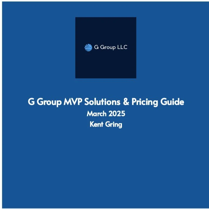 Complete pricing and service breakdown for MVP Collaboration, MVP Consulting, and MVP+ Consulting. Includes selection form and customization options.
