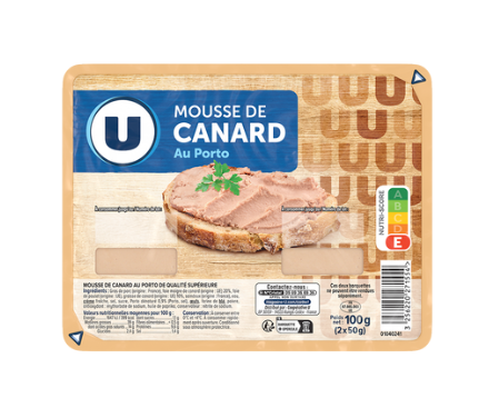 U Mousse de Canard au porto - 2x50g