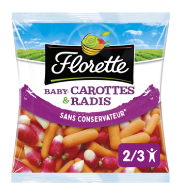 Baby carottes et radis Florette - Sachet 250g