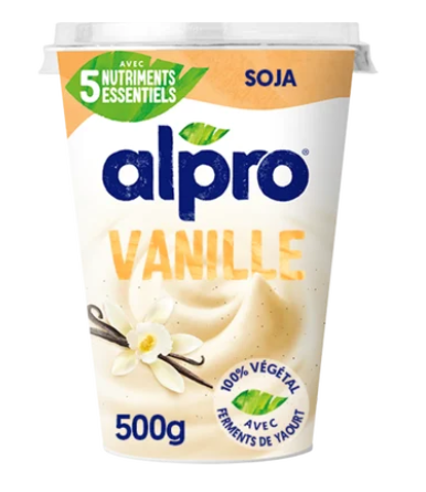 Dessert végétal soja vanille ALPRO - 500g