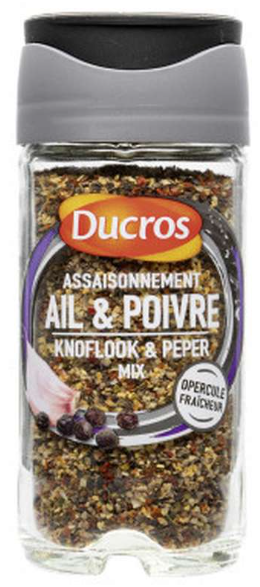 Assaisonnement Ail et Poivre moulu DUCROS - 45g