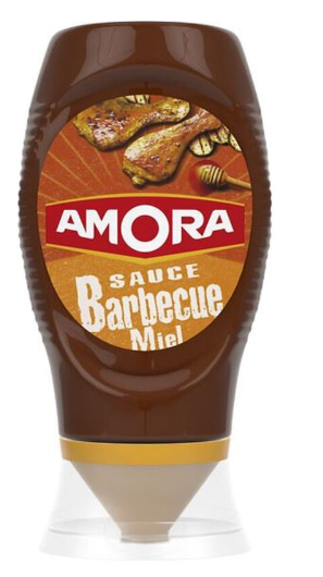 Sauce barbecue miel AMORA - flacon souple de 282g