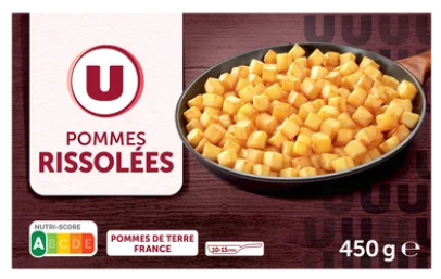 U Pommes de terre rissolées 450g