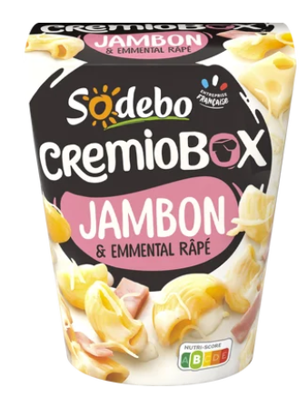 Pastabox Cremiobox jambon emmental SODEBO 280g