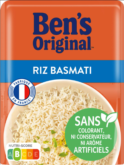 Riz Basmati original BEN'S prêt en 2 minutes - 220g