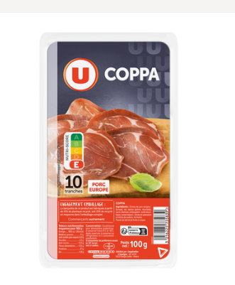 U Coppa - x10 tranches, 100g