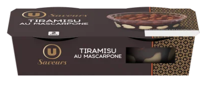 U SAVEURS Tiramisu 2x90g