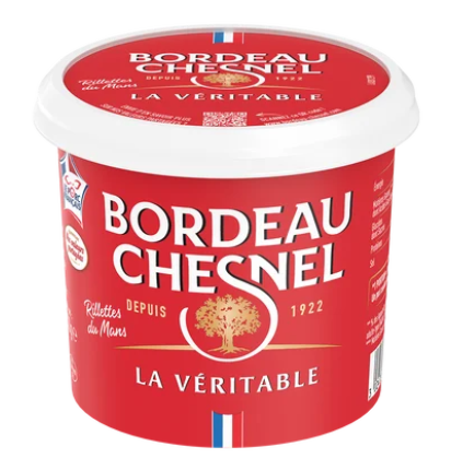 Rillettes du Mans pur porc BORDEAU CHESNEL - 220g