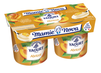 Yaourt Gourmand Abricot MANIE NOVA, 2x150g
