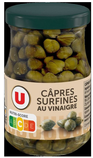 Câpres surfines au vinaigre bocal de 60g