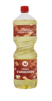 U Huile d'arachide bouteille de 1 litre