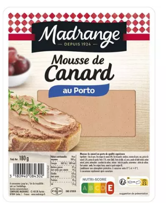 Mousse de canard au Porto MADRANGE - 150g