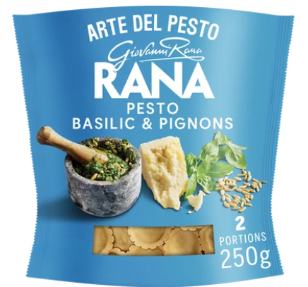 Pâtes Fraiches Girasoli Pesto alla Genovese basilic et pignons RANA -le paquet de 250g