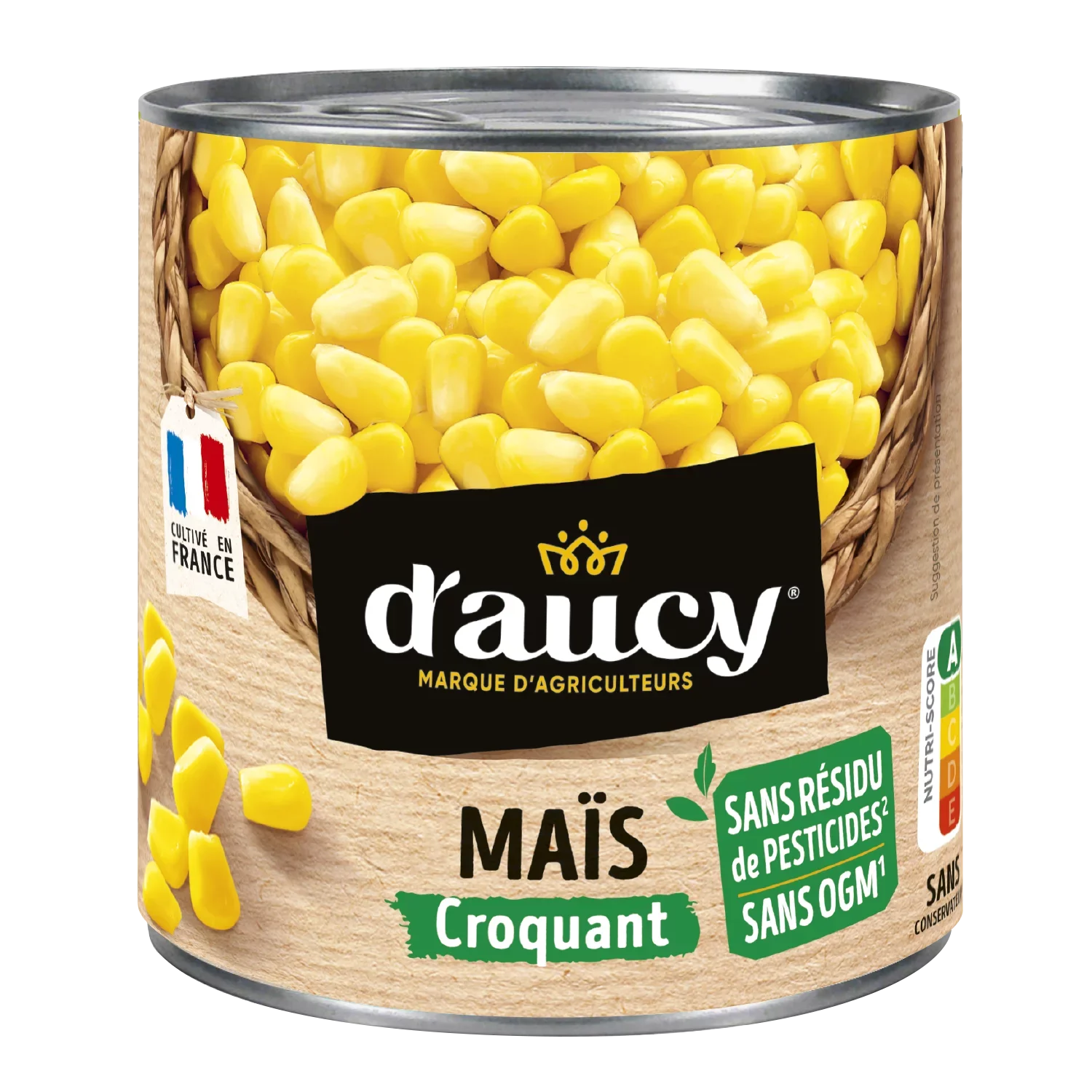 Maïs Croquant sans résidu de pesticides DAUCY - 285g