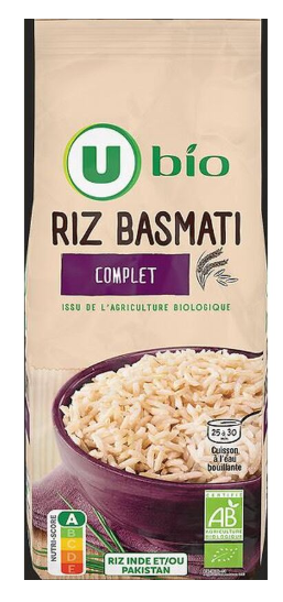 Riz basmati complet 500g