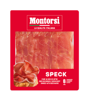 I Freschi chiffonnade Speck MONTORSI, 100g