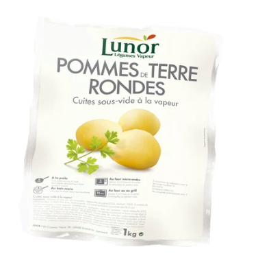 Pomme de terre rondes cuites LUNOR - Sous vide 1kg