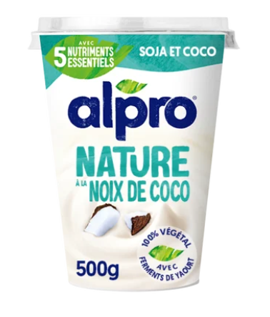 Dessert végétal soja nature coco ALPRO - 500g