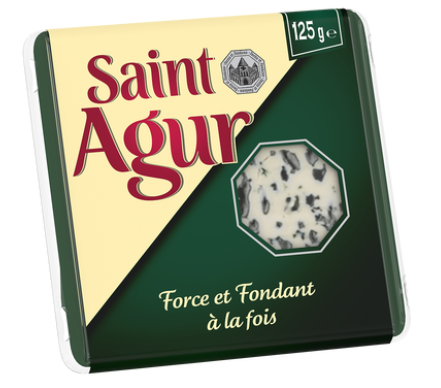 ST AGUR au lait pasteurisé, 33% de MG, 125g