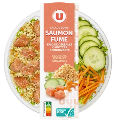 U Salade bowl saumon 310g