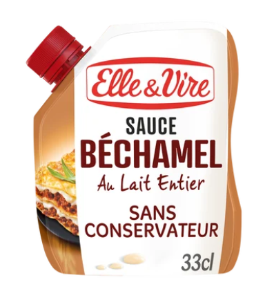 Sauce béchamel au lait entier ELLE&VIRE - poche de 33cl