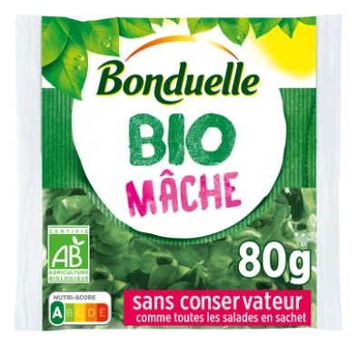 Mâche bio Bonduelle - Sachet 80g