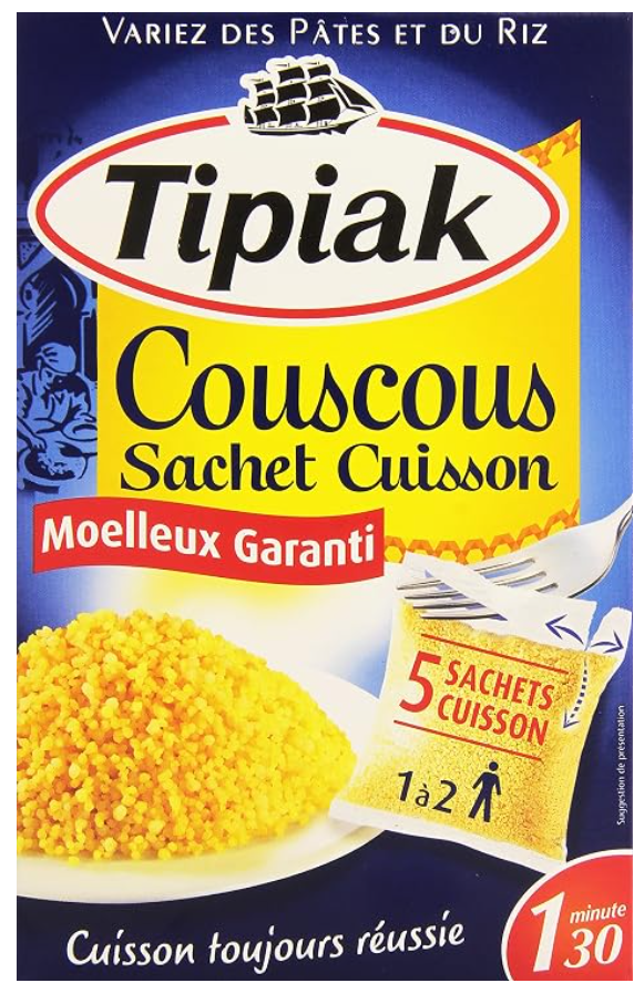 Tipiak Couscous 5 sachets cuisson 500 g