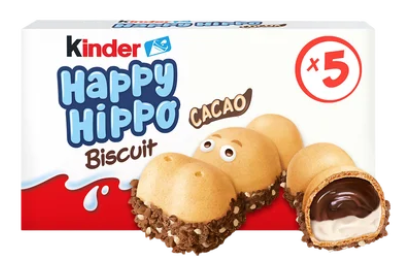 KINDER HAPPY Hippo Cacao, 5 pièces, 104g