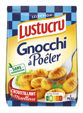 Gnocchi à poêler LUSTUCRU, 325g, pour 2 personnes