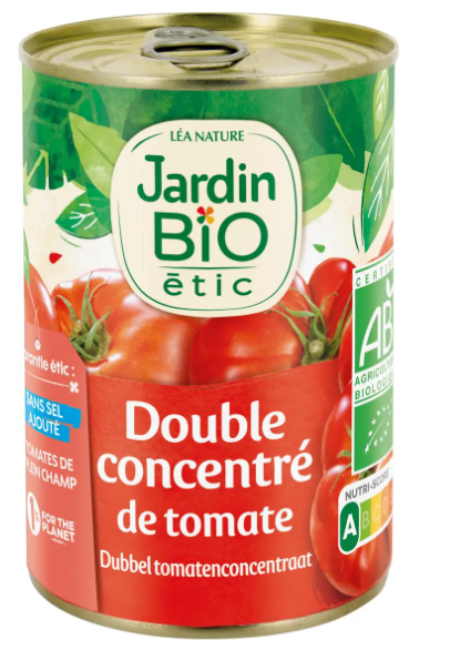Double concentrée de tomate BIO JARDIN BIO - 140g