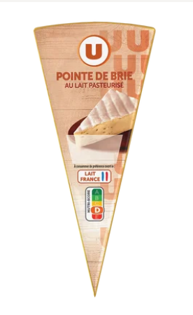 U Pointe de Brie au lait pasteurisée, 30%MG, 200g