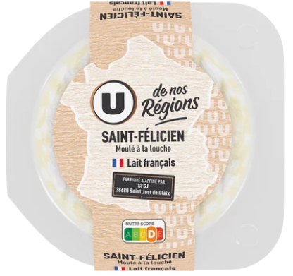Saint Félicien U - au lait thermisé 27%MG, 180g