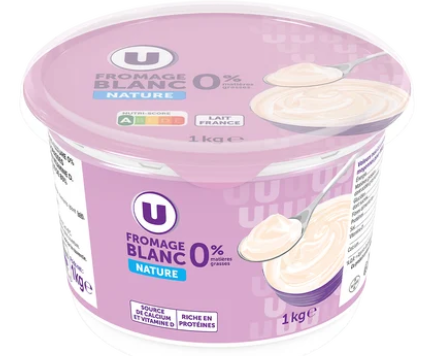 U Fromage blanc nature 0%MG - 1kg