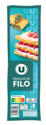U Feuilles de filo 250g
