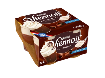 Liégeois au Chocolat VIENNOIS - 4 pots de 100g