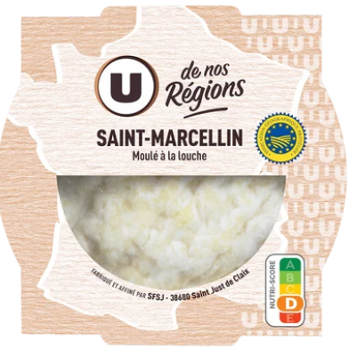 Saint Marcellin U IGP au lait thermisé 23%MG, 80g