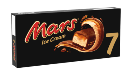Glaces Barres glacées Chocolat caramel MARS x7