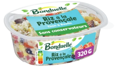 Salade Riz à la Provençale au thon et au basilic BONDUELLE, 320g