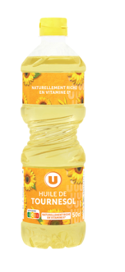 U Huile de tournesol Bouteille 50cL
