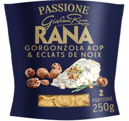 Pâtes Fraiches Girasoli Gorgonzola AOP et éclats de Noix RANA - le paquet de 250g
