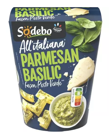 Pastabox Pesto Basilic Parmesan SODEBO 280g