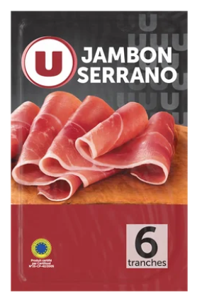 U Jambon Serrano - x6 tranches, 100g