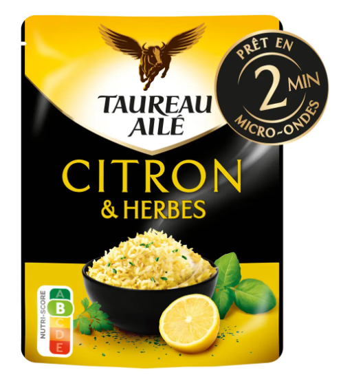 Riz Basmati citron TAUREAU AILÉ sachet express - 250g