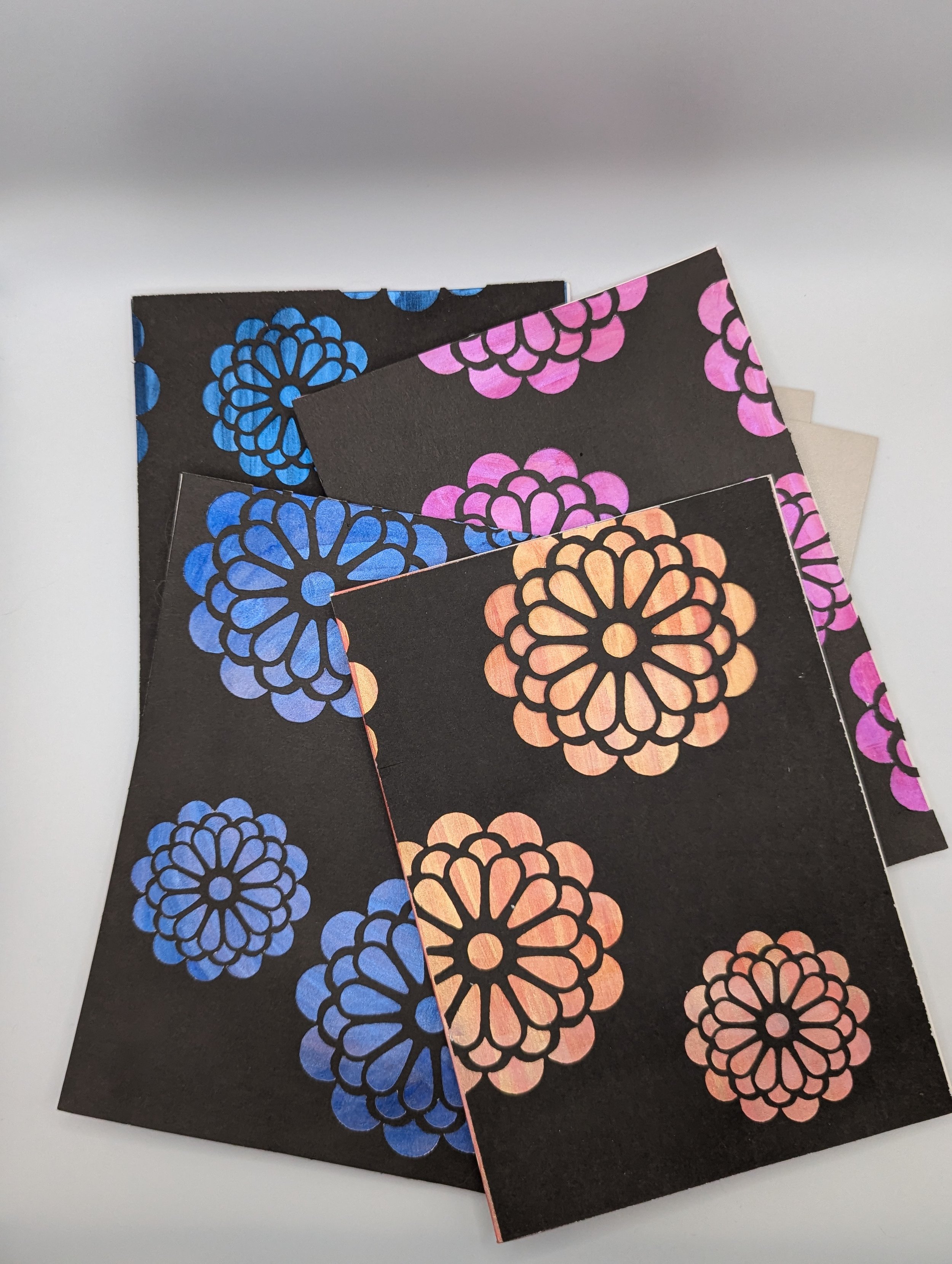 Iridescent Flower Card Set