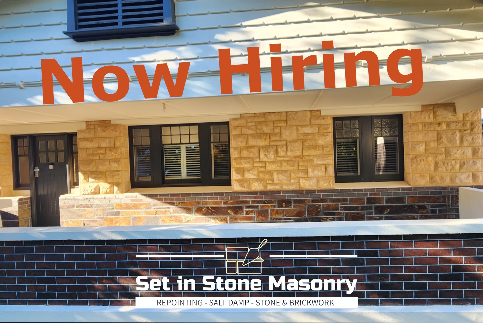 We&rsquo;re seeking Stonemasons, Bricklayers, Repointing specialists, Labourers keen to learn, or an Apprentice. If you have experience in any of these roles or are interested in starting an apprenticeship, please contact Rob on 0418 626 902

Set in 