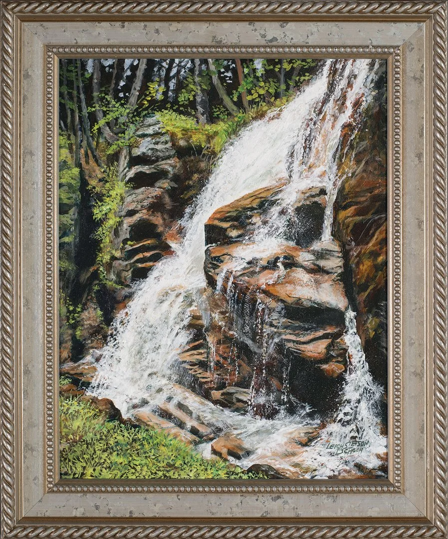 First Place - Acrylics
Flume Waterfall by Leigh Stetson-Schoch