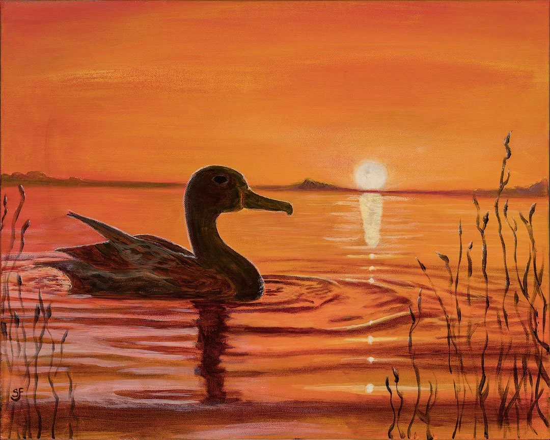 "Sunset Paddle" by Susie French