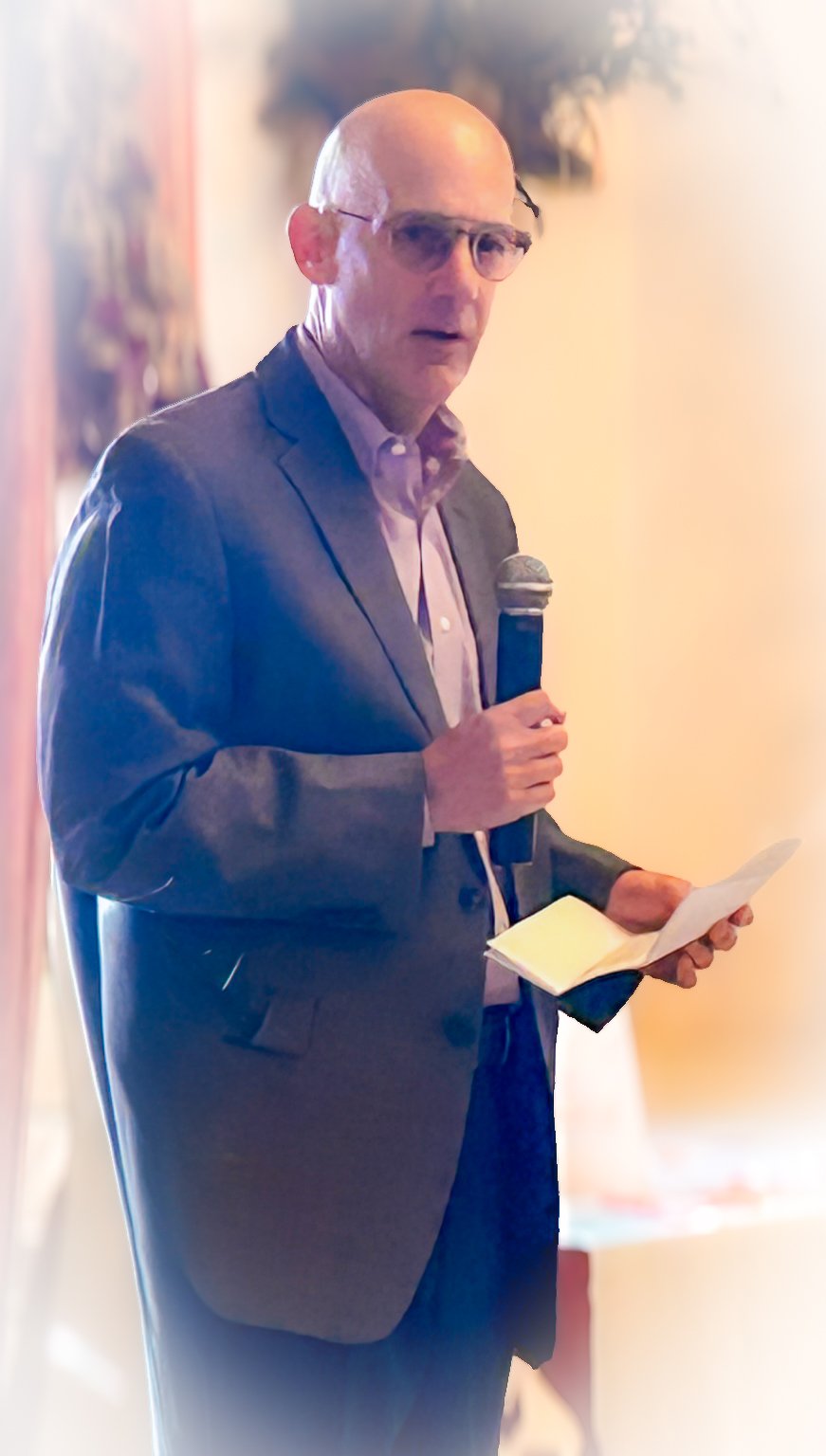 Philanthropy Fuel Founder Dan Drucker shown at a speaking event