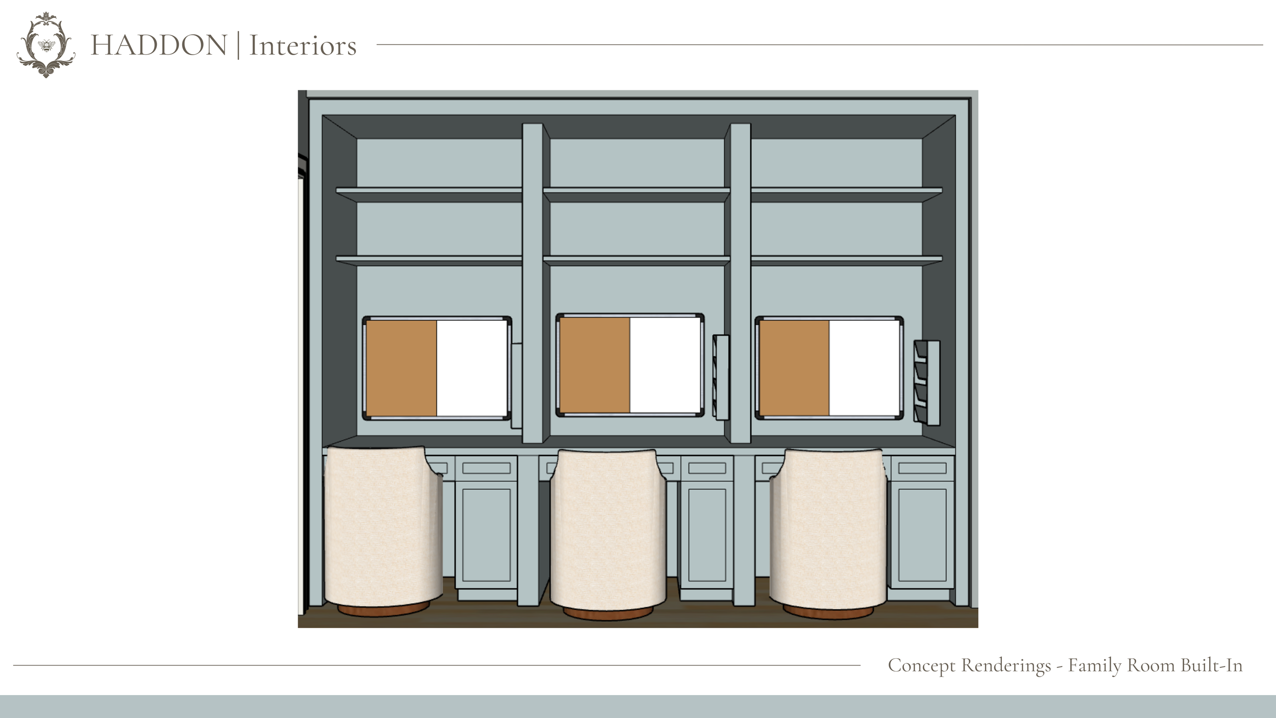 Family Room | Desk Built-In 
